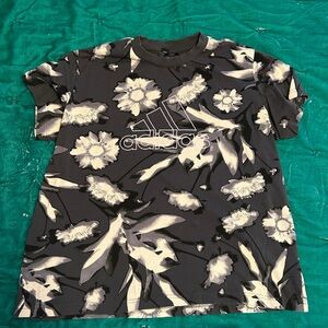 Adidas NWOT Bloom Allover Print Tee Extra Large
